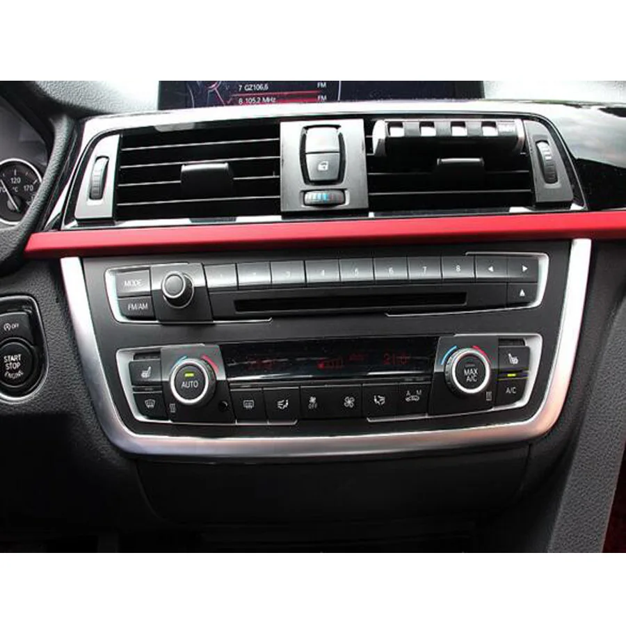 Chrome Dashboard Console Telaio di Copertura Trim Per BMW 3 Serie F30 F31 F32 F34 F36 316 318 320 2013-2017 Accessori Per auto 5