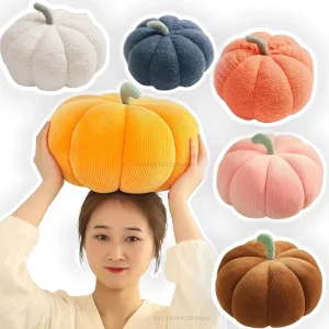Cuscino di simulazione di grandi dimensioni da 55 cm Zucca di Halloween Giocattoli di peluche Pianta bambola di pezza morbida Compleanno Halloween Ragazze Regalo Decorazioni per feste 1