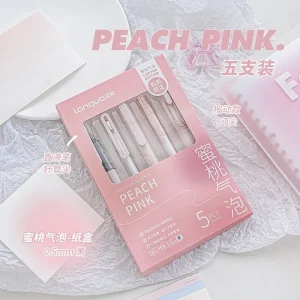 5 pz/set Ins Simplicity Gel Pen coreano tinta unita 0.5MM nero carino penne belle penne di cancelleria studente di scuola/forniture per ufficio 1