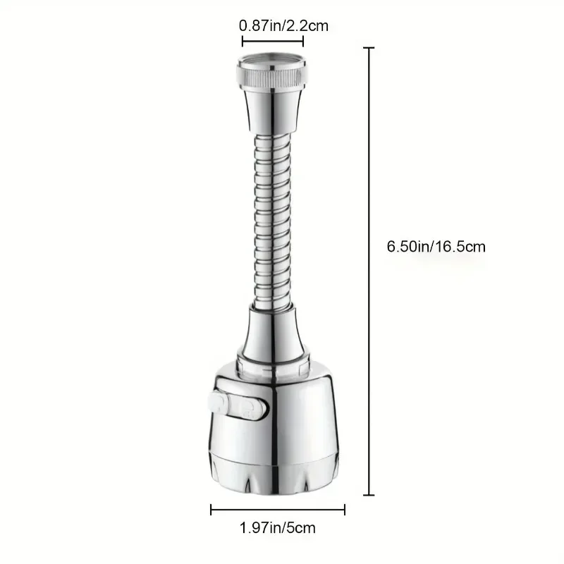 ZEXEF Adattatore universale per prolunga rubinetto cucina 2 modalità 360 ° Gadget da cucina con filtro di rotazione Ugello per rubinetto a risparmio idrico spray 5