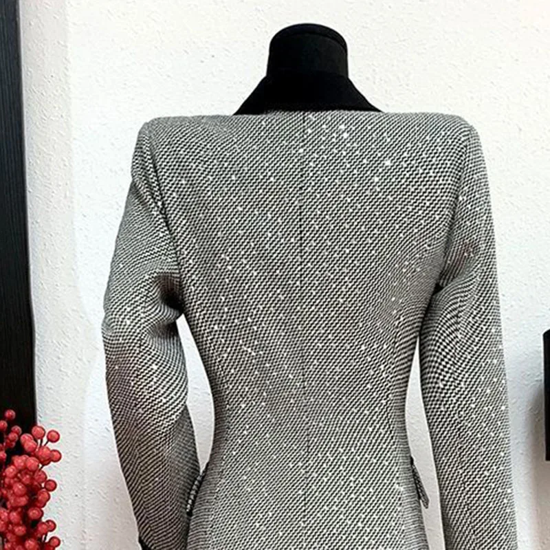 Temperamento Vento Lungo Trench femminile 2025 Autunno Inverno Nuova vita che dimagrisce sopra il ginocchio Moda Trench da donna di alta qualità H292 6