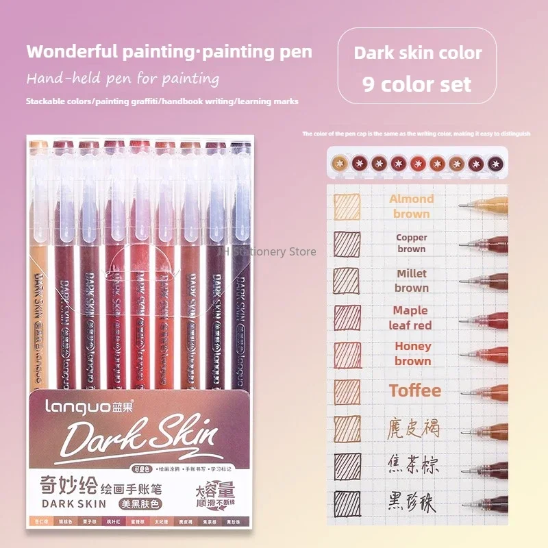 198/6 colori Morandi penna gel colorata studente nota pennarello notebook pittura graffiti penna colorata materiale scolastico per ufficio cancelleria 2