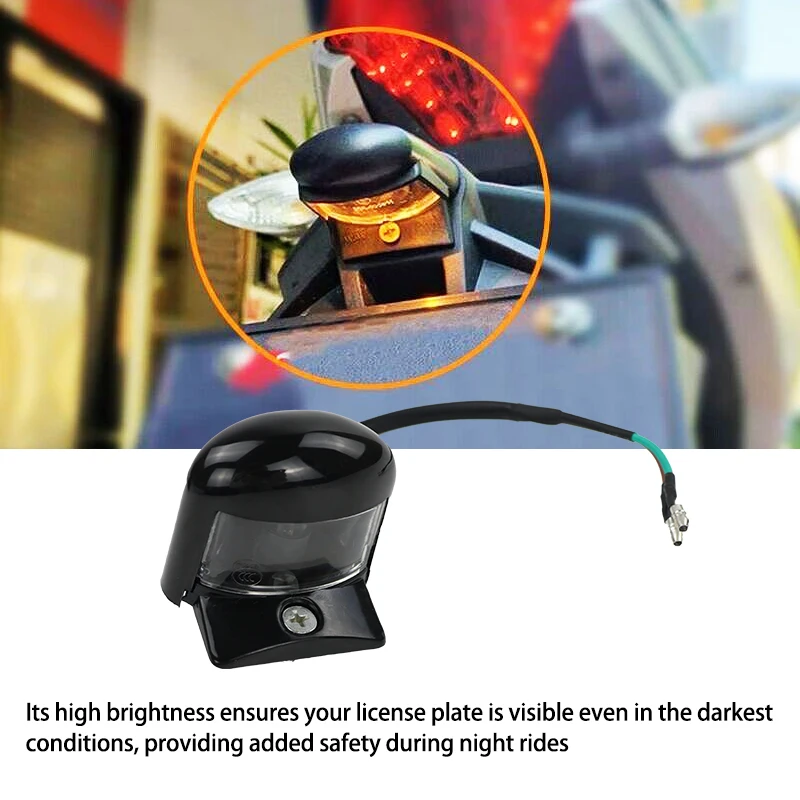 LESQUE Pit Dirt Bike Luce targa in plastica Luci posteriori per moto Lampada per la maggior parte degli accessori Motocross Cafe Racer 6
