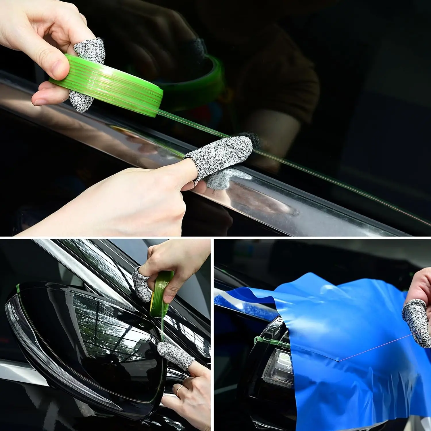 EHDIS Nastro da taglio di sicurezza da 50 metri Set di attrezzi per auto Tinta grafica Pellicola in vinile Styling artigianale Linea di design con taglio preciso senza coltello 4