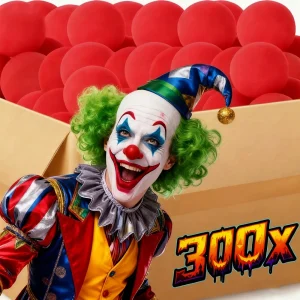 1-300 pezzi rosso divertente naso da clown schiuma spugna palla naso per costume cosplay puntelli circo prestazioni decorazioni per feste di Halloween forniture 1