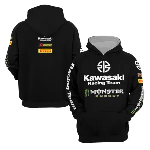 Giacca da motociclista Kawasaki da uomo estiva 2025 con cappuccio da moto casual traspirante girocollo da corsa abbigliamento da allenamento per adulti 1