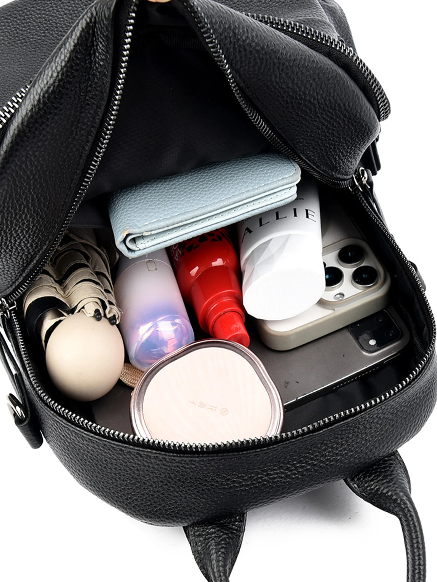 Zaino da donna alla moda Ins Borsa da donna di nuovo stile per il tempo libero Mini zaini da donna in vera pelle Zaini per telefono MIni zaino 6