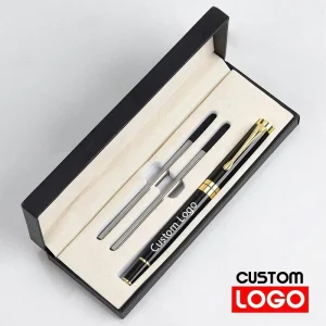 Confezione regalo Penne a sfera in metallo di lusso Scuola Affari Ufficio Firma Penna a rullo Forniture di cancelleria per studenti Scrittura 1