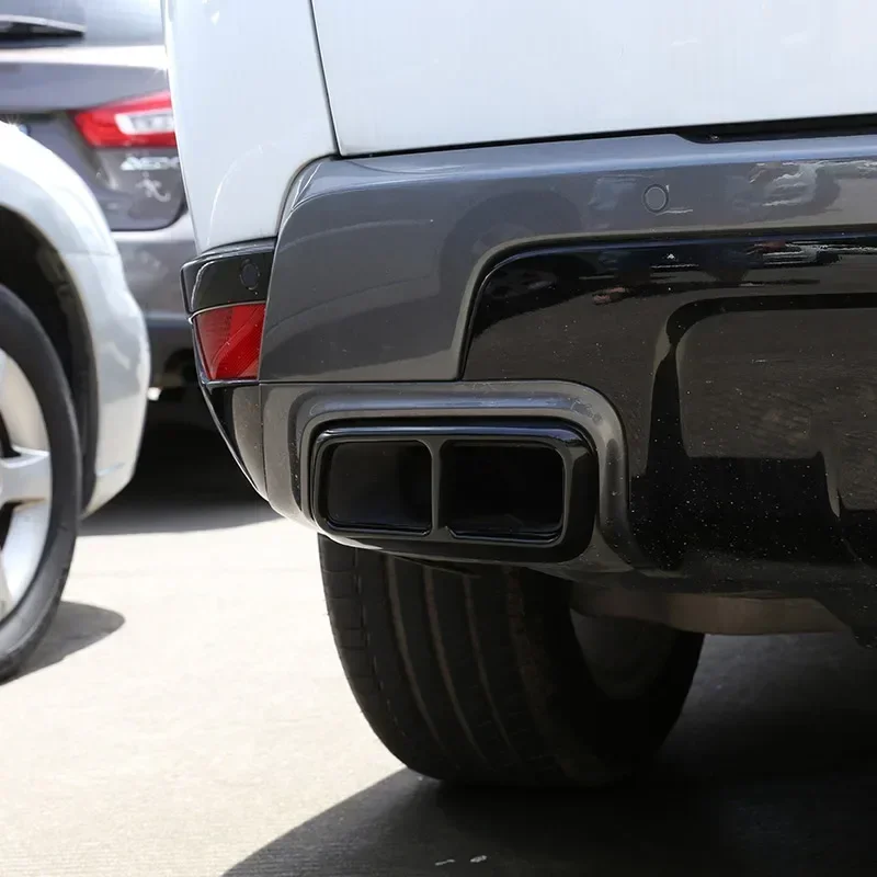 Per Land Rover Range Rover Sport P400 Tubi di coda per auto in acciaio inossidabile Copertura silenziosa Adesivi per copertura tubo di scarico Accessori auto 5