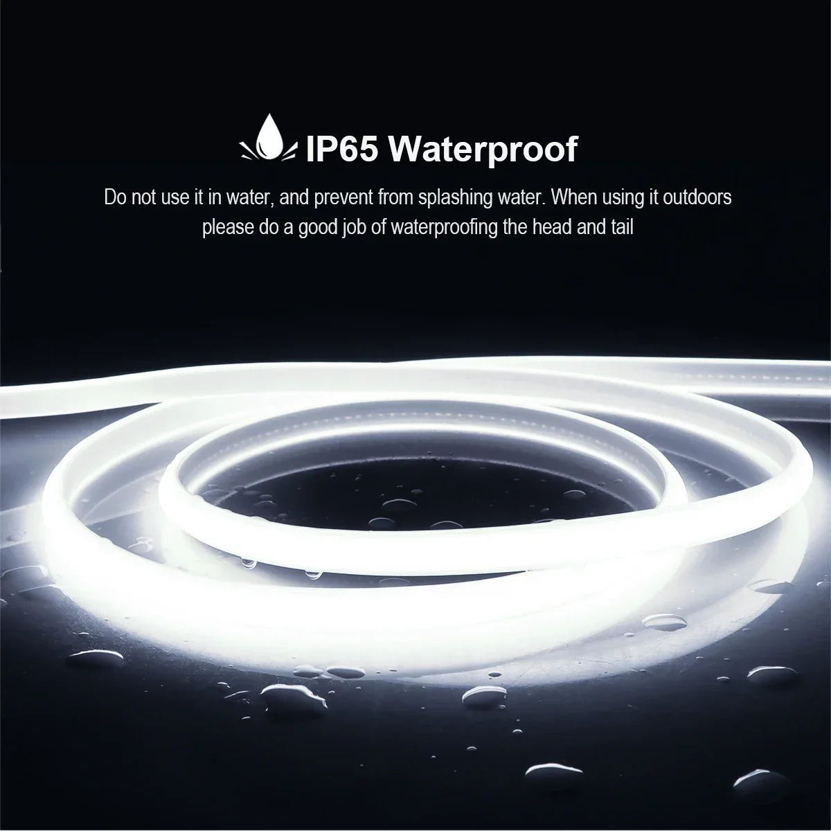 35M 20M COB Luce di striscia Tubo in silicone puro 288LED/M Lampada a stringa flessibile ad alto lume 220V 110V Impermeabile per Villa Giardino Cortile 2