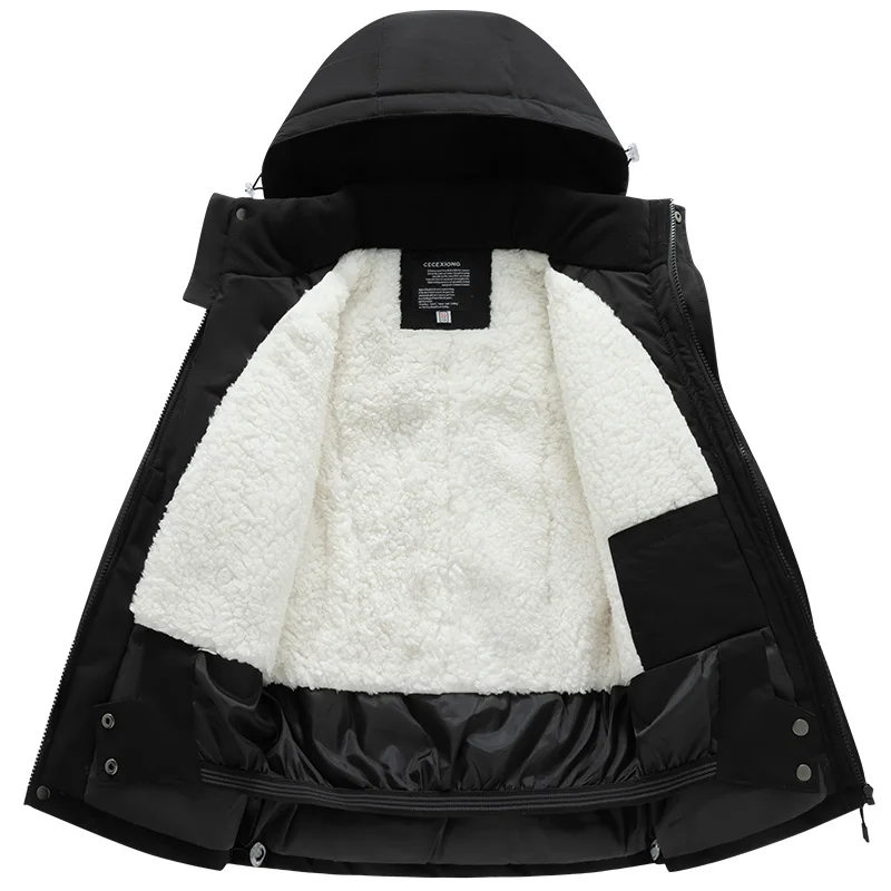 Tuta da sci invernale per bambini per ragazzi e ragazze, cappotto spesso antivento e impermeabile per il calore e l'attrezzatura da gioco sulla neve 5