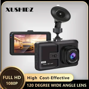 XUSHIDZ NUOVO 1080P HD Dash Camera Registrazione in loop Auto Veicolo DVR Videoregistratore Dashcam Visione notturna 24 ore Monitor di parcheggio G-sensor 1