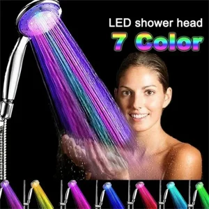 Soffione doccia a LED a 7 colori Soffione doccia a LED che cambia colore automaticamente Soffione doccia a risparmio idrico Accessori per il bagno 1