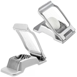 Accessori da cucina Affettatrici per uova Chopper Taglierina per insalata di frutta in acciaio inossidabile Utensili per uova Robot da cucina manuali Gadget per utensili da cucina 1