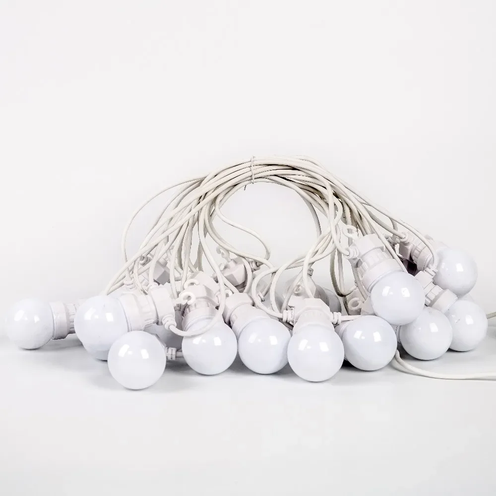 Ghirlanda LED per esterni G50 Globo Light Illuminazione da patio String Lampadine Decorazione per feste di nozze Tenda Spina Alimentazione Illuminazione da campo 4