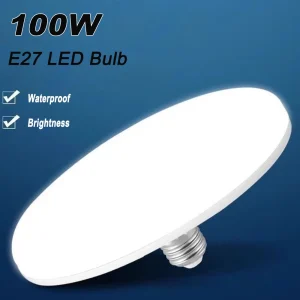 Lampadina a LED 220v E27 Base Lampada a risparmio energetico per uso domestico 20W 30W 40W 60W 100W Illuminazione per interni Disco volante Fiala luminosa E27 1