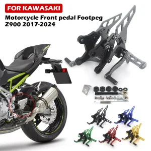 Per Kawasaki Z900 Z 900 2017-2024 2018 2019 2020 2021 CNC Pedale anteriore regolabile Pedana posteriore Set Pedale Peg Pedale Accessori 1