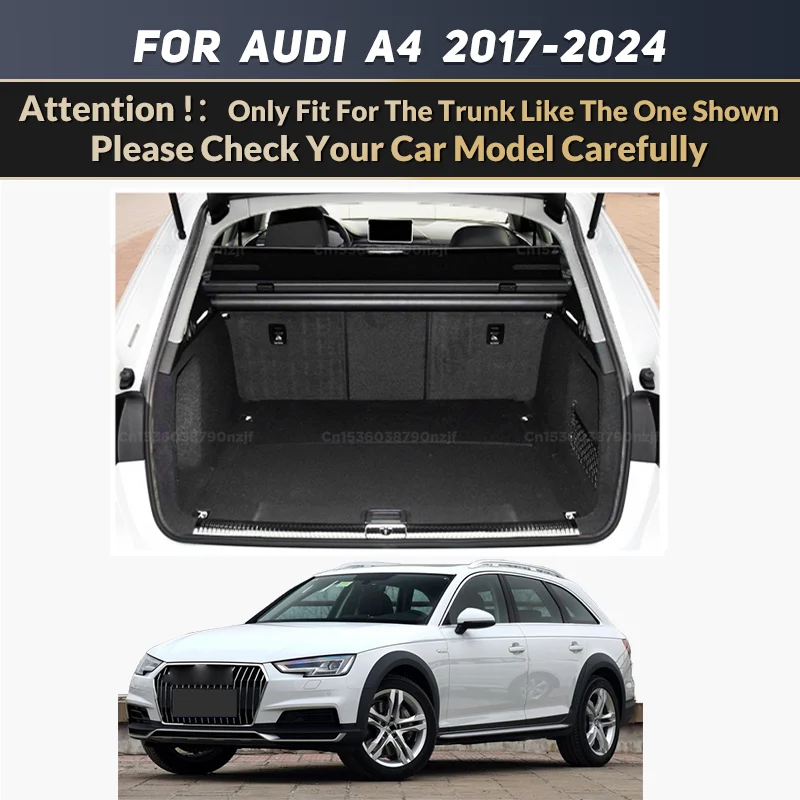 Per A4 B9 Allroad/Avant/Sedan 2017-2024 23 22 21 20 19 18 MK5 Lutehil 3D Bagagliaio di un'auto Zerbino Cargo Liner Tappeto Accessori Interni 2