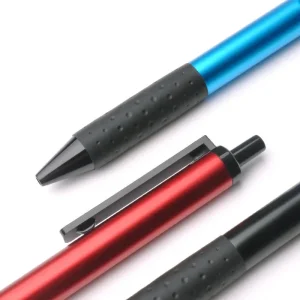 1/3/5 pezzi penne gel etetraibili Kaco corpo in metallo clip nera scrittura liscia inchiostro nero 0,5 mm penne con clic rosso forniture per ufficio scolastico 1