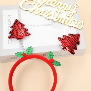 Fascia natalizia per bambini adulti Babbo Natale Alce Xmax Accessori per capelli per albero Puntelli per foto Decorazione natalizia Regali di Capodanno 2026 1