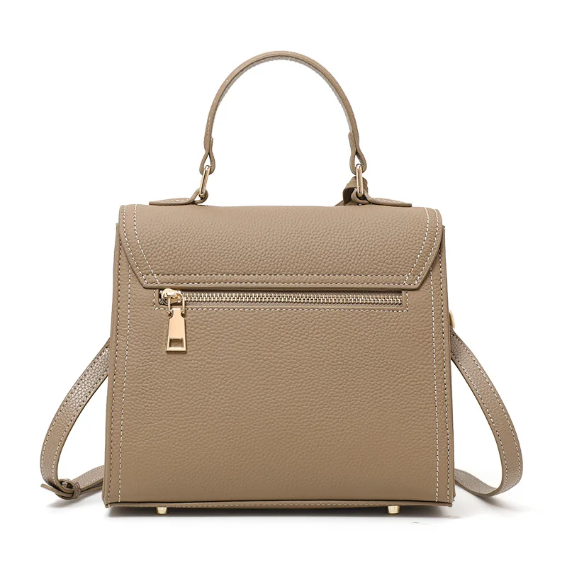 Borsa a tracolla in pelle di vacchetta con fascia per capelli da donna in pelle 2025 autunno e inverno nuovo stile popolare borsa versatile cross-bod 4