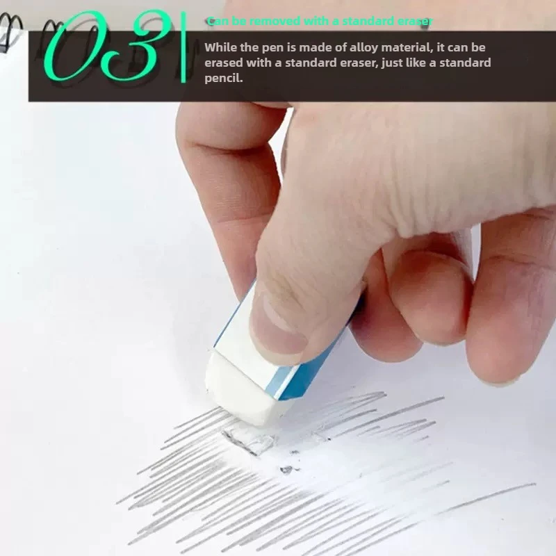 6/1 PCS 6 colori illimitati metallo eterno senza inchiostro penna magica infinito matite scrittura pittura cancelleria materiale scolastico per ufficio 4