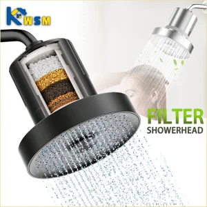 Soffione doccia ad alta pressione con filtro a 15 livelli rimuove cloro e metalli pesanti set soffione doccia filtrato per il bagno di casa 1