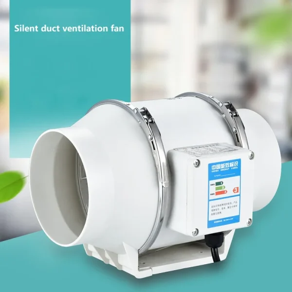 4 pollici 220V Ventole di Scarico Casa Silenzioso Tubo In Linea Condotto Ventilatore Bagno Estrattore di Ventilazione Cucina Wc Parete Aria Pulita Ventilatore 5