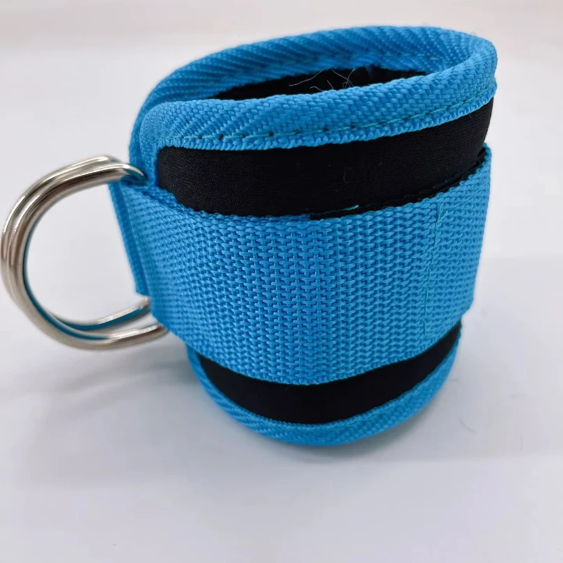 1PC Fitness Gantry Caviglia Fibbia Allenamento Gamba e Dispositivo di allenamento dell'anca Doppio D Tensione Anello del piede Legging Cinghia Accessori per caviglia 6