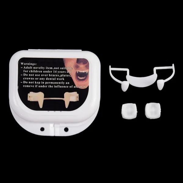 1 pz Halloween Denti finti Cosplay Zanne da vampiro Denti retrattili Mostro Lupo mannaro Denti da zombie Halloween Horror Party Decori 1