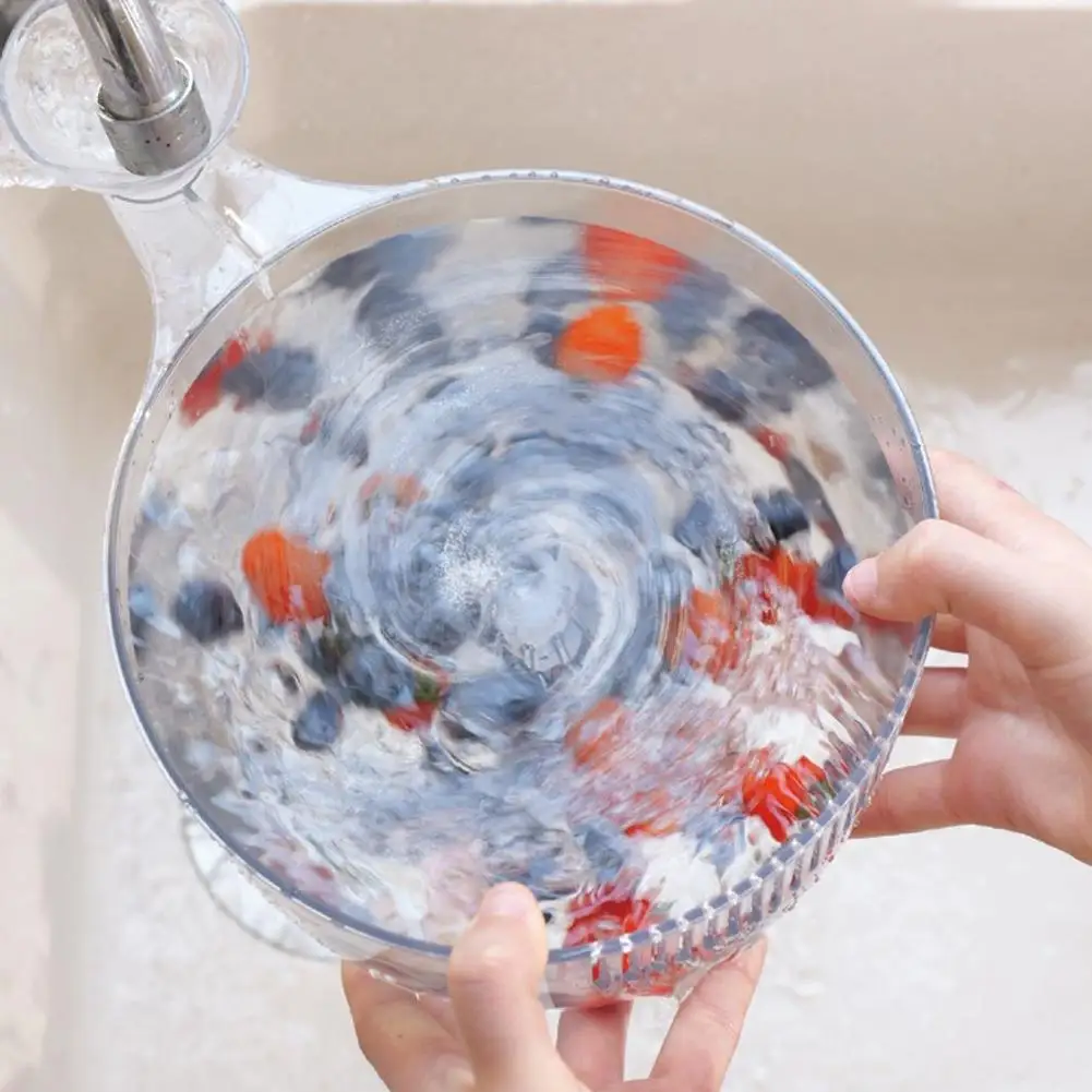 NUOVA Lavatrice automatica per frutta Ciotola per lavaggio automatica con filtro Contenitore per lavaggio verdure Lavatrice per bacche per strumento per barbecue domestico 3