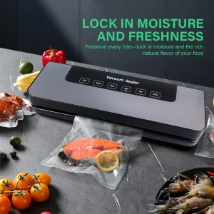 Sigillatrice standard USA, Sigillatrice sottovuoto, Design compatto, Blocca l'umidità e la freschezza, con sacchetti sottovuoto, Sigillatura alimentare da cucina 1