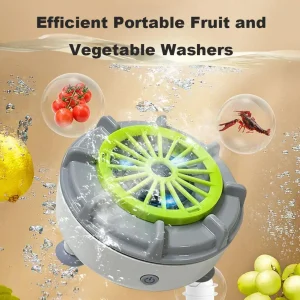 Lavatrice automatica per frutta e verdura, macchina per la pulizia dei prodotti da cucina, flusso d'acqua vortice, pulizia visibile e senza odori 1