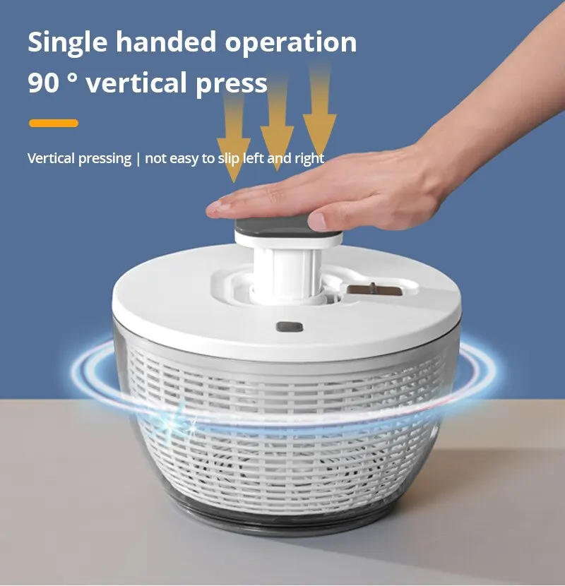 Tipo di pressa disidratatore per verdure essiccatore per frutta disidratatore per uso domestico di grande capacità accessori per la cucina cestello per insalata di scarico gadget 1