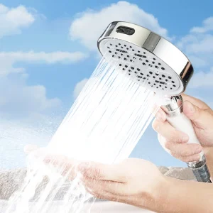 Soffione doccia ad alta pressione con filtro Set soffione doccia con uscita acqua regolabile a 6 velocità Set accessori da bagno a grande flusso 1
