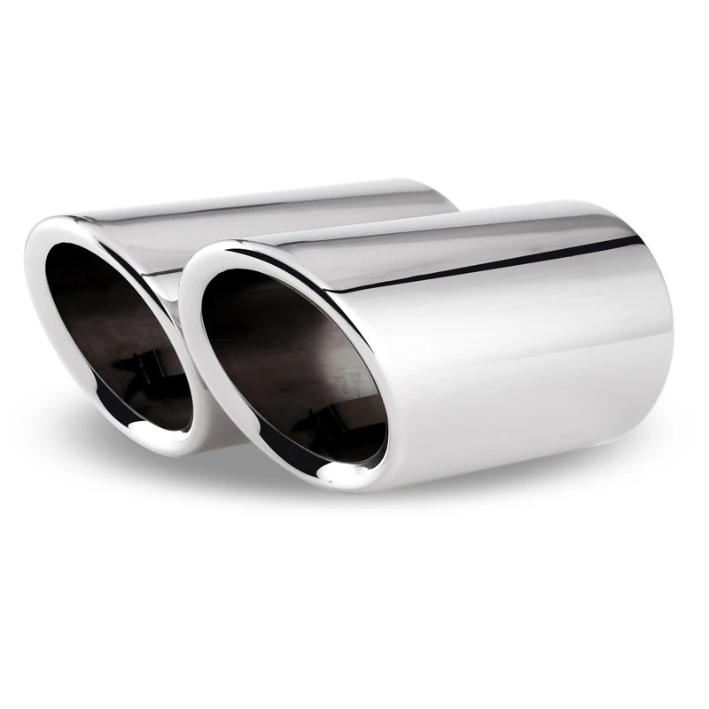 Per Volkswagen VW Tiguan 2017 2018 2019 MK2 Auto In Acciaio Inox Scarico Coda Gola Tubo Trim Accessori Styling 2