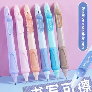 LANGUO Retractable Erasable Gel Pen Easy Grip Kids Posture Training ST Tip Erasable Blue Black Ink School Supplies Stationery 1