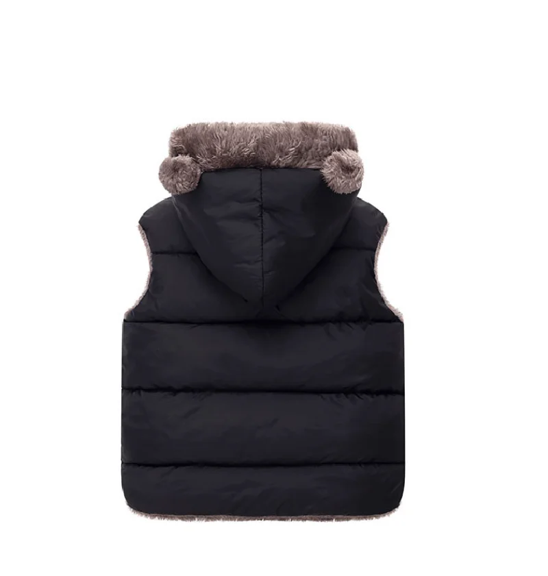 Nuovo piumino con cappuccio cappotti autunno primavera bambino gilet caldo spesso capispalla per bambini abbigliamento per bambini ragazzi ragazze giacche gilet 2-6 anni 4