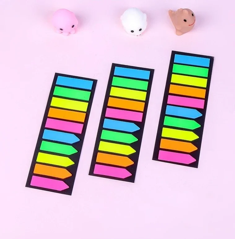 200 fogli pubblicati Blocco note per notebook con note adesive trasparenti Note adesive trasparenti Schede indice Segnalibro Articoli di cancelleria per ufficio 3