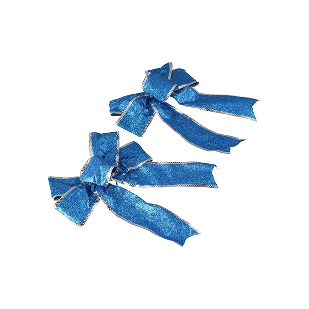 Decorazione di Capodanno Ciondolo appeso Archi di Natale Bowknot Archi di nastro Forniture per feste di Natale Decorazioni per la casa Ornamenti per l'albero di Natale 6