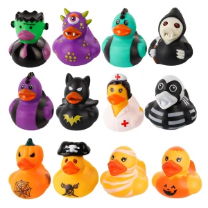 12/24/36 anatre di gomma di Halloween alla rinfusa Duckies Jeep assortiti per Ducking anatre da crociera piccoli giocattoli bomboniere 1