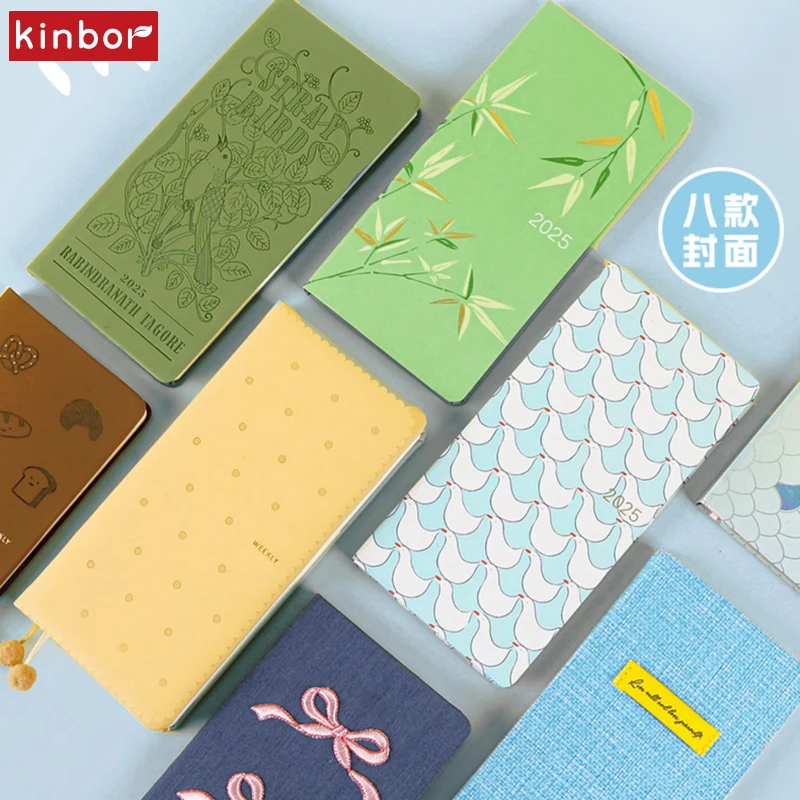 Kinbor 2025 Weekly Planner Week Agenda giornaliera Journal Notebook Hard Cover Calendar programma mensile per fare l'elenco Time Organizer 1