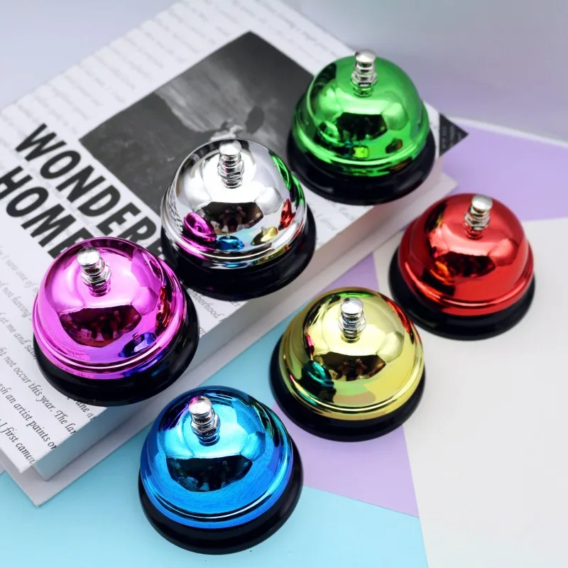 Campana per chiamata da 65 mm, scrivania, cucina natalizia, bancone dell'hotel, reception, campanelli natalizi, piccola campana singola, campana da pranzo, tavolo, campana per invocazione 6