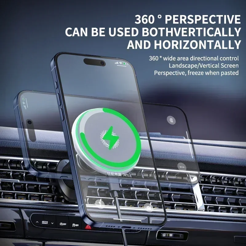 Supporto per telefono per auto magnetico per Toyota Auris E180 2016 2017 2018 Ricarica wireless Speciale base fissa Accessori per montaggio MagSafe 5