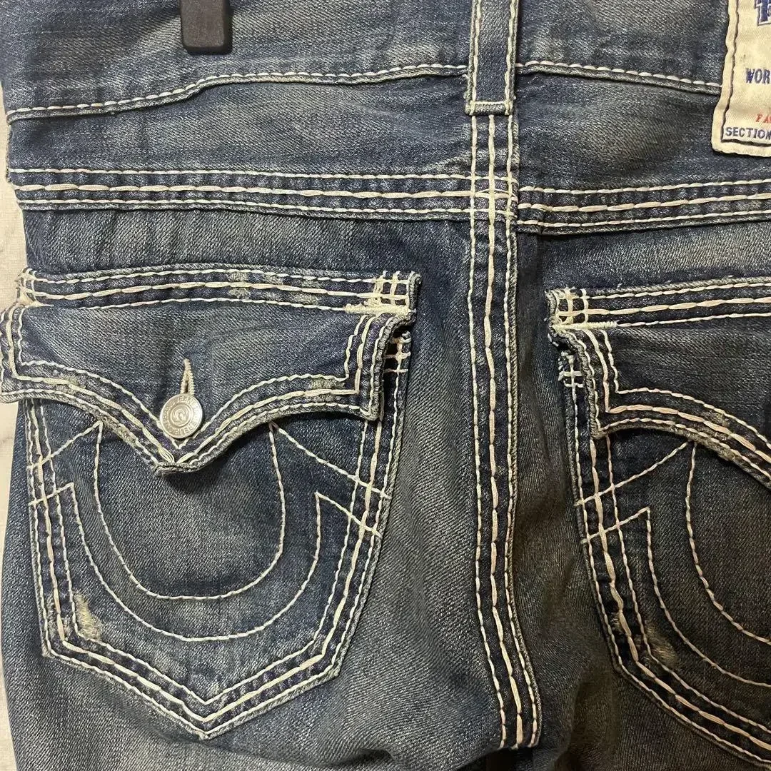 Jeans classici anni '90 Pantaloni dritti a vita bassa Y2K Figura ricamata Moda Casual Jeans blu High Street Hip Hop Custodia da indossare per coppie 3