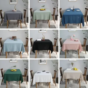 Tovaglia rettangolare Tovaglia antivegetativa in cotone 100% Tovaglia decorativa per fattoria per sala da pranzo/festa/buffet/matrimonio 1