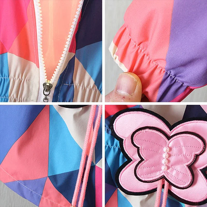 Bambini ragazze primavera autunno giacche lunghe 2023 nuova moda bambini bambino farfalla Appliques cappotti capispalla Casual per 1-6Y 6