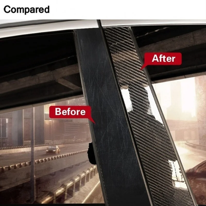 3-10m di Larghezza Lunghezza Nastri Adesivi In Fibra di Carbonio Auto Anti Collisione Protezione Striscia Wrap Auto Paraurti Porta Davanzale Pellicola di Protezione 2