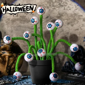 1/10 pz Cartoon Halloween Grandi Occhi Twisting Stick Creativo Colore degli occhi Peluche Decorazione Festival Evento Festa Bambini Decorazione per adulti 1