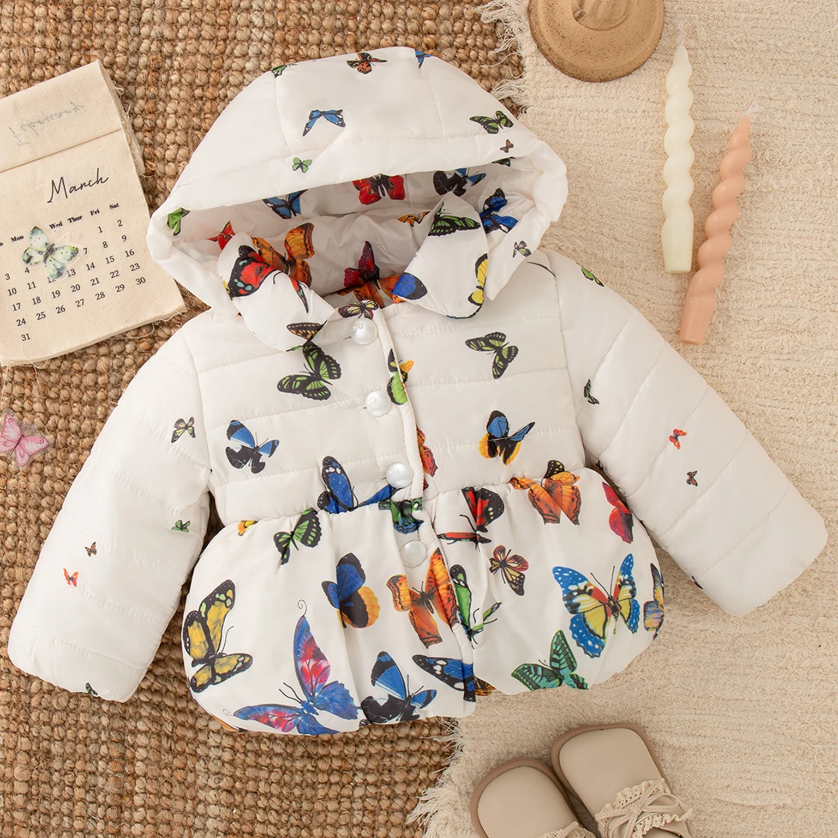 Abbigliamento per bambini Borsa invernale nuovo stile Vestiti scoreggia Elegante set di abiti con gilet rosa Set di abiti per bambini di un anno da donna 2